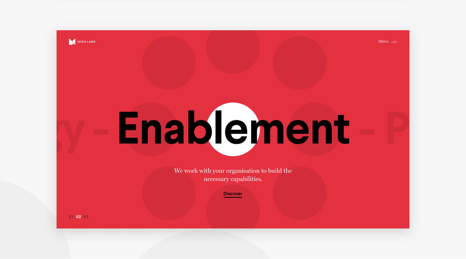 MING Labs - Website design (Case)